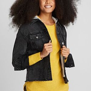 Demin Jacket with Hoodie